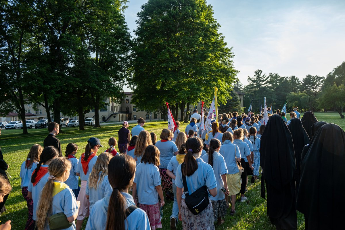 ICKSP's tweet photo. An adventurous and grace-filled week for young girls ages 9-12 at the Institute’s St. Therese Summer Camp in Burlington, WI, on the grounds of the Sacred Heart Retreat Center @SHRC_ICKSP. Days were packed with Holy Mass, spiritual talks, crafts and singing with the Institute’s Sister Adorers, a talent show, Rosary walks, fun around the campfire in the evenings under the stars, activities and games, community service, meals together and more!

Full Album on Facebook: https://t.co/akFV3XVHvk

#Summer #Camp #Catholic #ICKSP