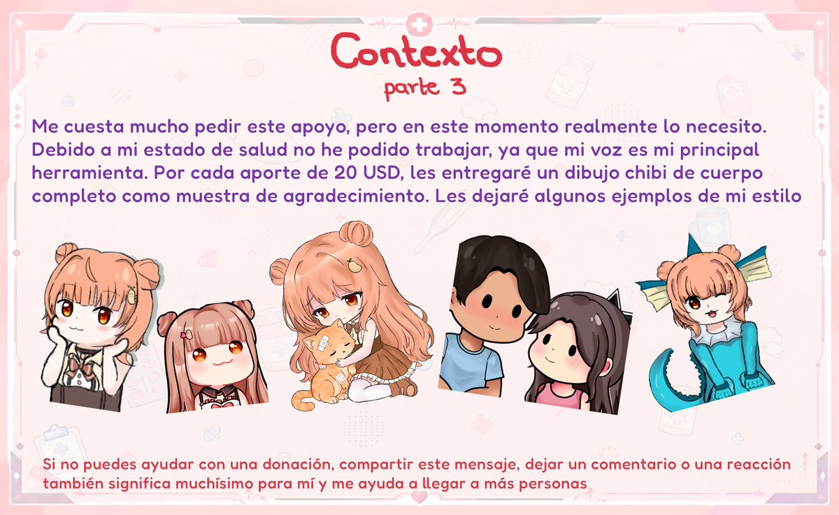 NaocchiUwU's tweet photo. Por cada aporte de $20 USD entregaré un dibujo chibi de cuerpo completo como agradecimiento.

Ko-fi: https://t.co/mdodPBbsHB: https://t.co/y0zAR9npan
Si no puedes ayudar, compartir este mensaje también significa mucho para mí https://t.co/1HQi6Caqeb