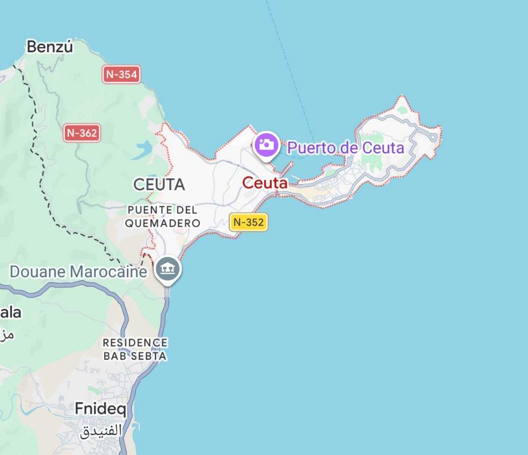 Nain_Portekoi's tweet photo. 1- Ceuta est une enclave espagnole en Afrique.
2- Les personnes en situation irrégulière à Ceuta ne peuvent pas embarquer pour aller en Espagne. 
3- Il n'y a donc pas de libre circulation à partir de Ceuta dans l'Europe.
Bref, #MarineLePenMent
#LextremeDroiteMent https://t.co/NLNbOfj4Ph