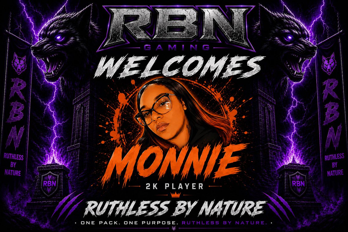 RBNGamingHQ's tweet photo. We would like to Welcome @ItsMonnieBetch  As the First Lady Wolf Of RBN!!! https://t.co/M9UBXehnpo