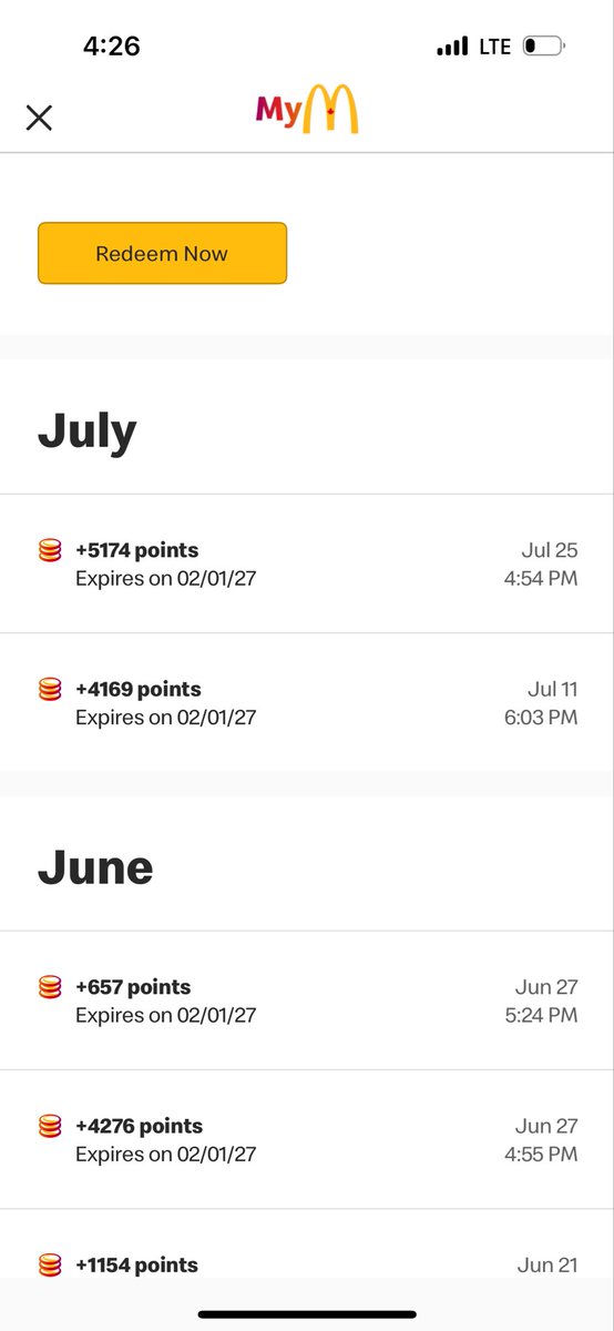 CDNyakman's tweet photo. Now they claim the points were deposited on the 22nd https://t.co/z8ypjU2d9k