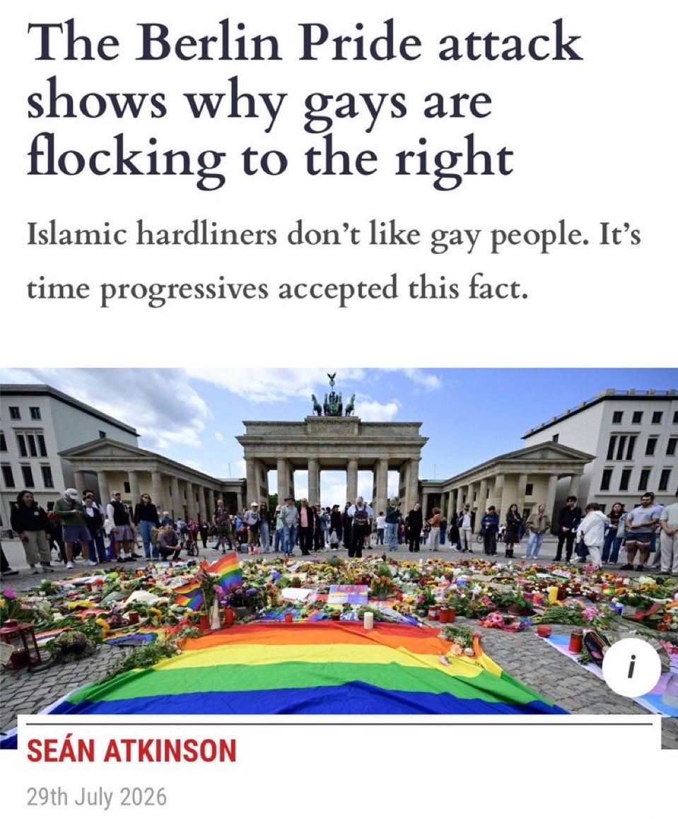 AnotherHomoCon's tweet photo. It’s almost like gays don’t want to be thrown off of buildings, stoned, or beheaded.

Y’know, in addition to date trans, see children groomed, mutilate minors, erase women’s spaces and safety, destroy the society we fought for decades to get into. https://t.co/7lVqMgTA7w