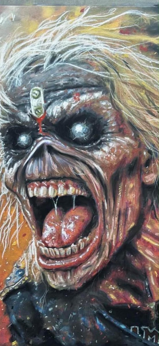 BazwoldArtist's tweet photo. Iron Maiden - Some of my Eddie Artwork 
Pastel Pencil &amp; Sharpie Pen 
#ironmaiden https://t.co/PnmfEmic0F
