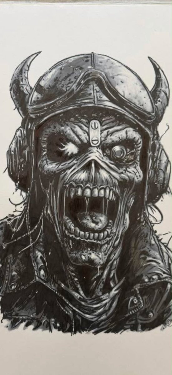 BazwoldArtist's tweet photo. Iron Maiden - Some of my Eddie Artwork 
Pastel Pencil &amp; Sharpie Pen 
#ironmaiden https://t.co/PnmfEmic0F