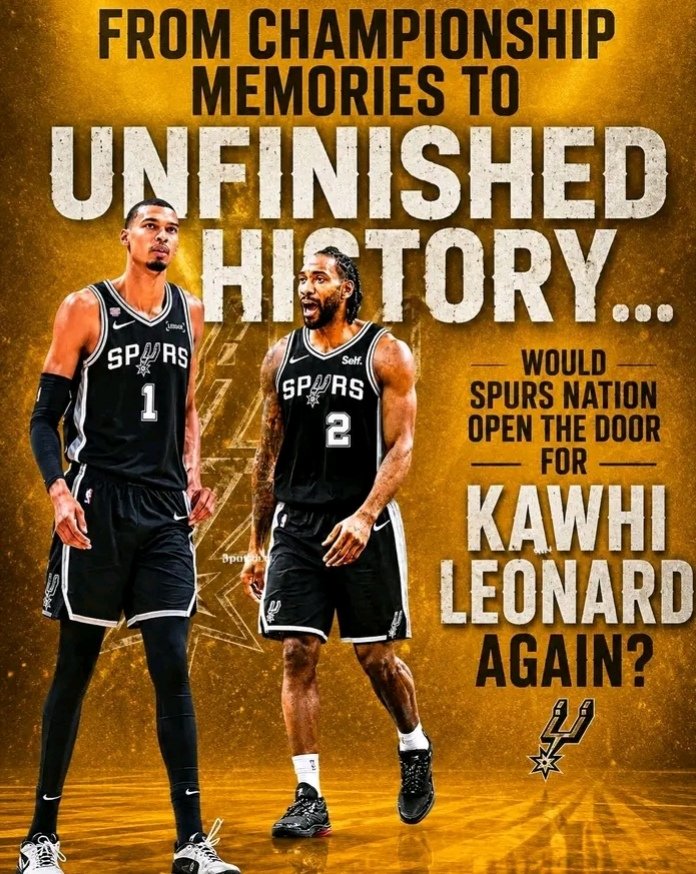thunder78825's tweet photo. 👀 A reunion nobody expected… but everyone would talk about.

Reports say the Spurs are keeping an eye on Kawhi Leonard’s situation with the Clippers.

The question is simple:

Would you welcome The Klaw back to San Antonio? 🖤🤍

A former Finals MVP. A franchise legend. A player who helped deliver a championship — but also a return that would bring back a lot of history.

Would Kawhi alongside the new Spurs era create something special again?

🔥 YES — bring him home
❌ NO — the future is already here

Let Spurs Nation decide. 🏀