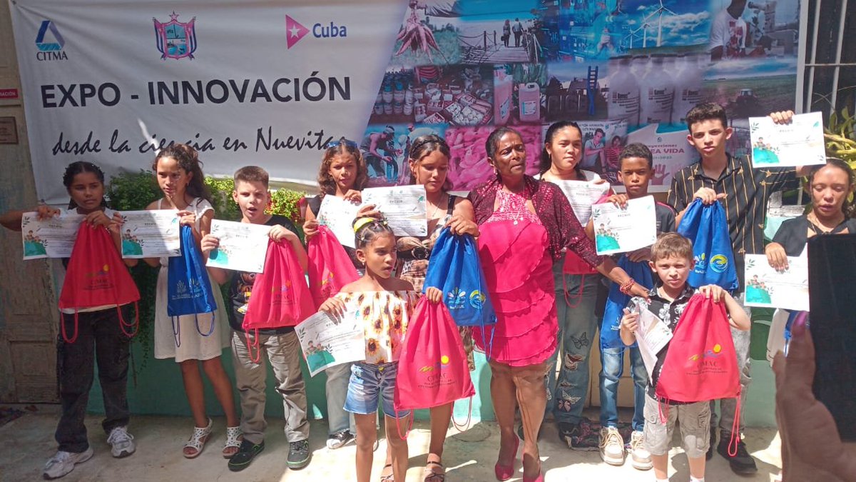 SubdelegCTI's tweet photo. Hoy 31 de julio se celebró la Expo Innovación Municipal en Nuevitas, unido a la premiación del proyecto Turismo Azul. Dos eventos que al decir de su comité organizador  marcan el quehacer de la CIENCIA EN NUEVITAS CAMAGÜEY. #Ciencia #CitmaCamaguey https://t.co/a2Tcv0R434