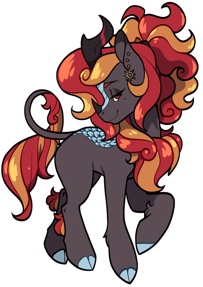 RubyHexArt's tweet photo. Ruby's first designs before I settled on making her a kirin https://t.co/sCQvABYJVs