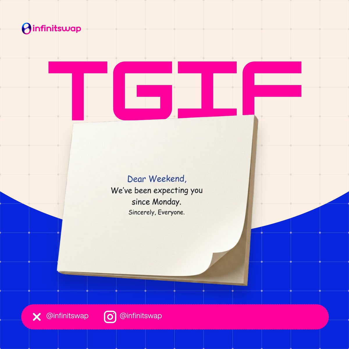 Infinitswap's tweet photo. Welcome to Friday🤝❤️ https://t.co/h2TLQF63E2