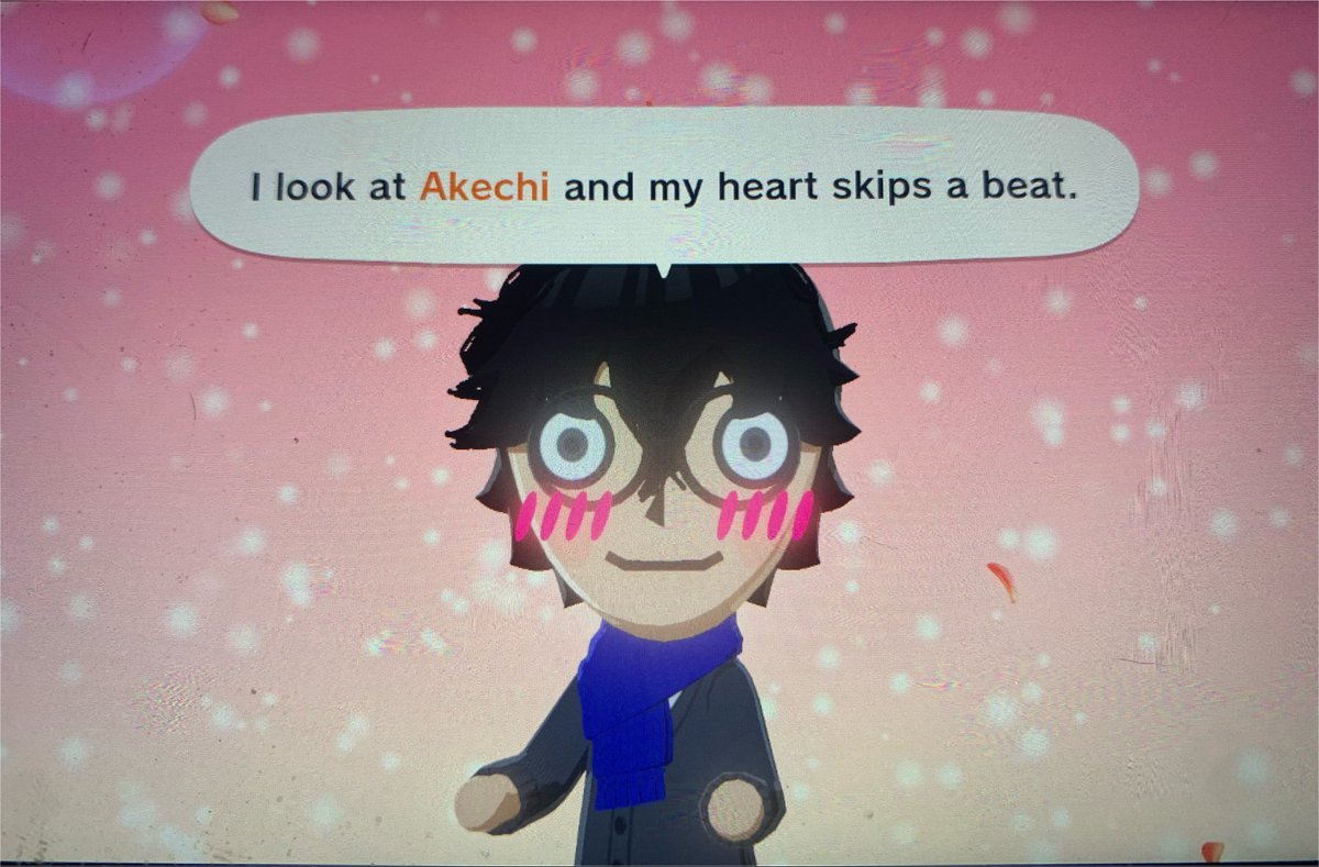 leftondisplay's tweet photo. akiren fell first but akechi wants to confess first https://t.co/aRGGWbDsRr