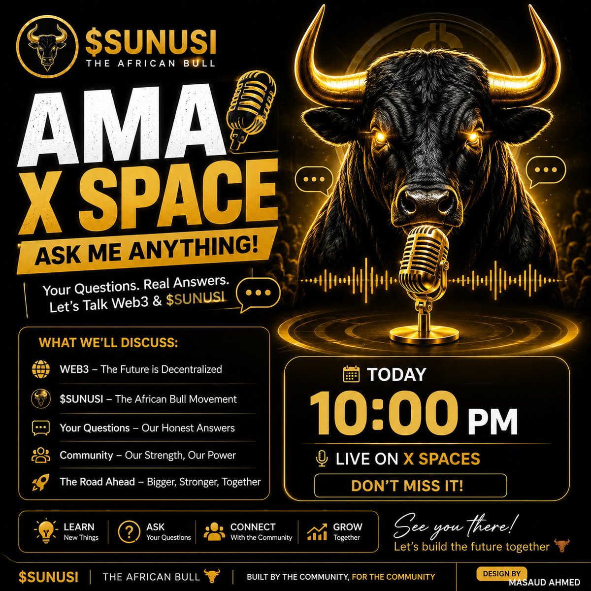 masaudahmed1090's tweet photo. 🚨 A daren yau akwai muhimmiyar tattaunawa!
Za mu tattauna kan: 🐂 $SUNUSI 🌍 Web3 💡 Damar da ke gaban al'ummarmu 🎙️ Tambayoyi da Amsoshi (AMA)
Idan kana da tambaya ko ra'ayi, ka shirya. Cikakken reminder da link za su zo nan kusa.
10:00 PM. Kar ka bari a ba ka labari. 🚀 https://t.co/cN4PdiQoR6