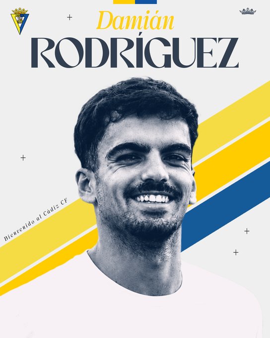 esfutbolnet's tweet photo. OFICIAL: @Cadiz_CF llega cedido Damián Rodríguez.

https://t.co/UBFTKeEyrB https://t.co/aYicyYZtlt