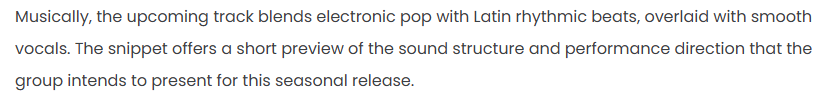 xLucyKIOF's tweet photo. So this song was literally written by a Carribean and an Indonesian. It's electropop with latin rhythm. And was personally pitched to Kiss of Life by Ayushy. I have no doubt that the likes of Tyla, Doja Cat, Tinashe, Rihanna, Shakira, have influenced their musicality. They've cited a number of them for inspiration and worked directly with Doja Cat's topliner, Taneisha Jackson, on Get Loud & Slide. But can we just appreciate good music for good music? And let Ayushy and Chanti decide for themselves who they want singing their songs?