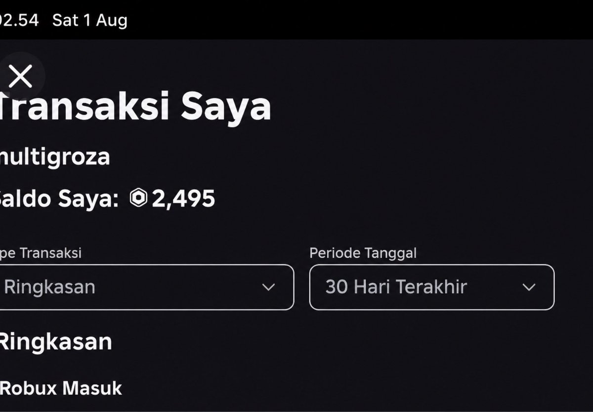 quav0chand's tweet photo. siapa cepet aja ya…
jual sisaan robux.
ecer /1000r aja ya biar cepet abis.

via usn,
langsung masuk.

HARGA : 1000r = 115k
TAKE ALL 2,495 = 250k

#jualrobux #zonauang https://t.co/xIJ5Rwly47