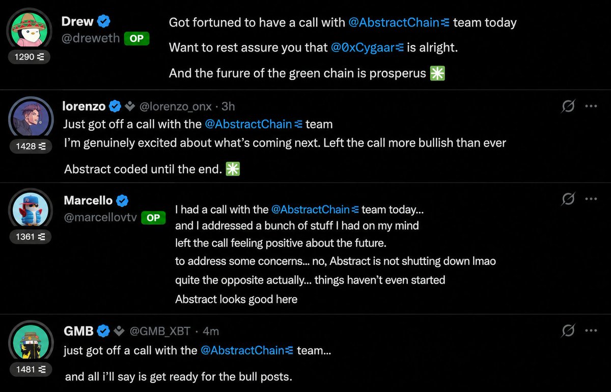 Thenotorious303's tweet photo. So everyone in web3 must be so fokin ready for the green storm that is about to unleash very soon guys 🤯

Abstract August is just the start! Abstract coded forever ✳️💚 https://t.co/Qsstzxi3I1