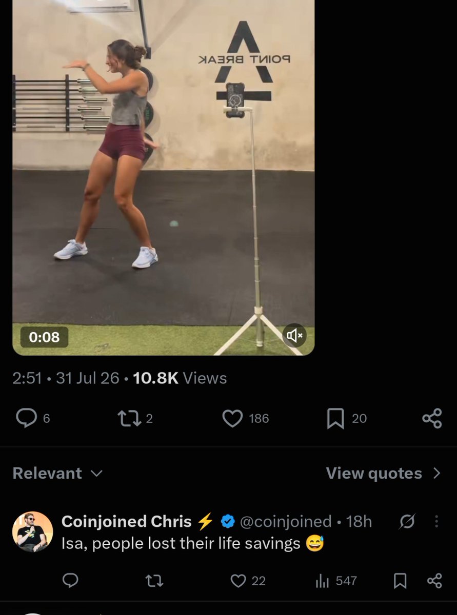 coinjoined's tweet photo. @isabellasg3 Timing checks out  😁 https://t.co/WaGKTuSS2i