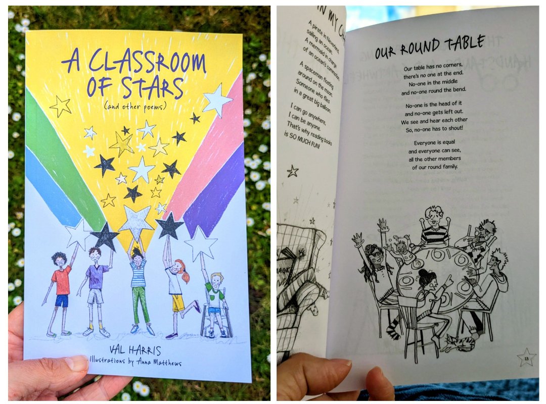CarmellaPoetry's tweet photo. Check out Val Harris's children's poetry collection #AClassroomofStars.
This is heart-expanding poetry!
#HighlyRecommended
#poetsandwriters
#bookboost
@dragontripper https://t.co/MOjYtSnTTA