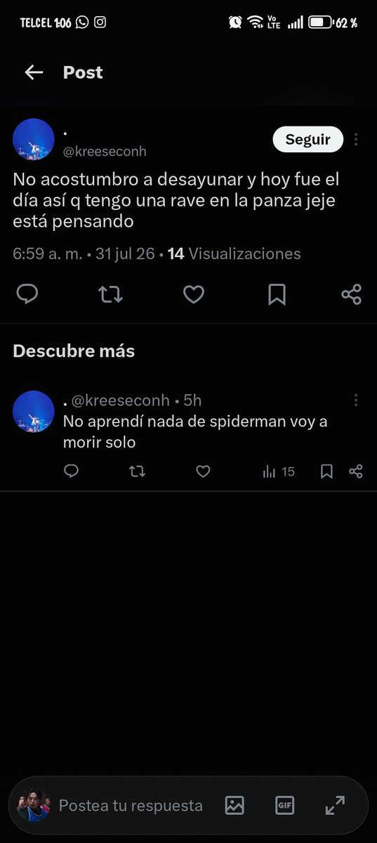 OriginalNameWin's tweet photo. @kreeseconh @milanesconpure3 @matttpb131 @TTendenciaX No tienes ni para desayunar y encima vienes a Twitter porque en casa nadie te presta atención ni cuando estás enfermo, tu opinión vale menos que tu moneda y eso es decir mucho https://t.co/He6OQx5FV9