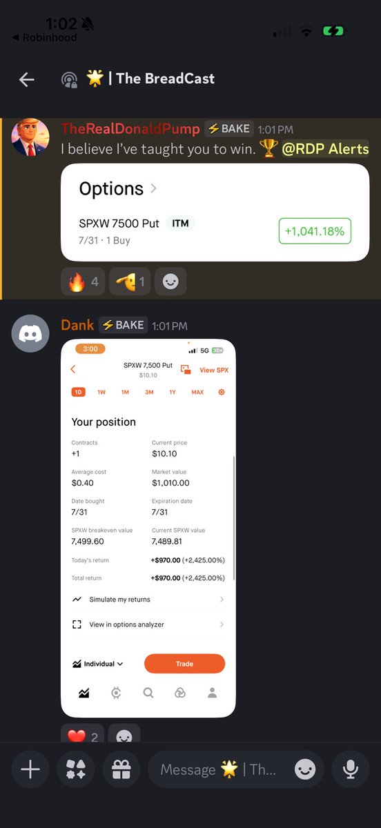 FiboNachoLibre's tweet photo. 1,041% - I’m confident I’ve taught the team. And like @M_O_Prankster said… the team now understands the blueprint.
$SPX #0DTE fears the bakers in @The_BakeryHQ
Oh. And you don’t wanna pay the dues for @SkylitAI ? I can’t help you then… Onward. https://t.co/xAn5VOCXhk