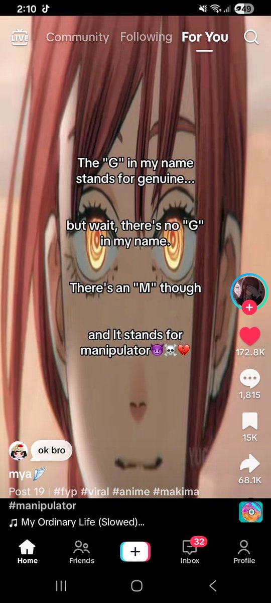shaattersound's tweet photo. This means maeno is a manipulator and tsugino is genuine https://t.co/z01d38r0XR
