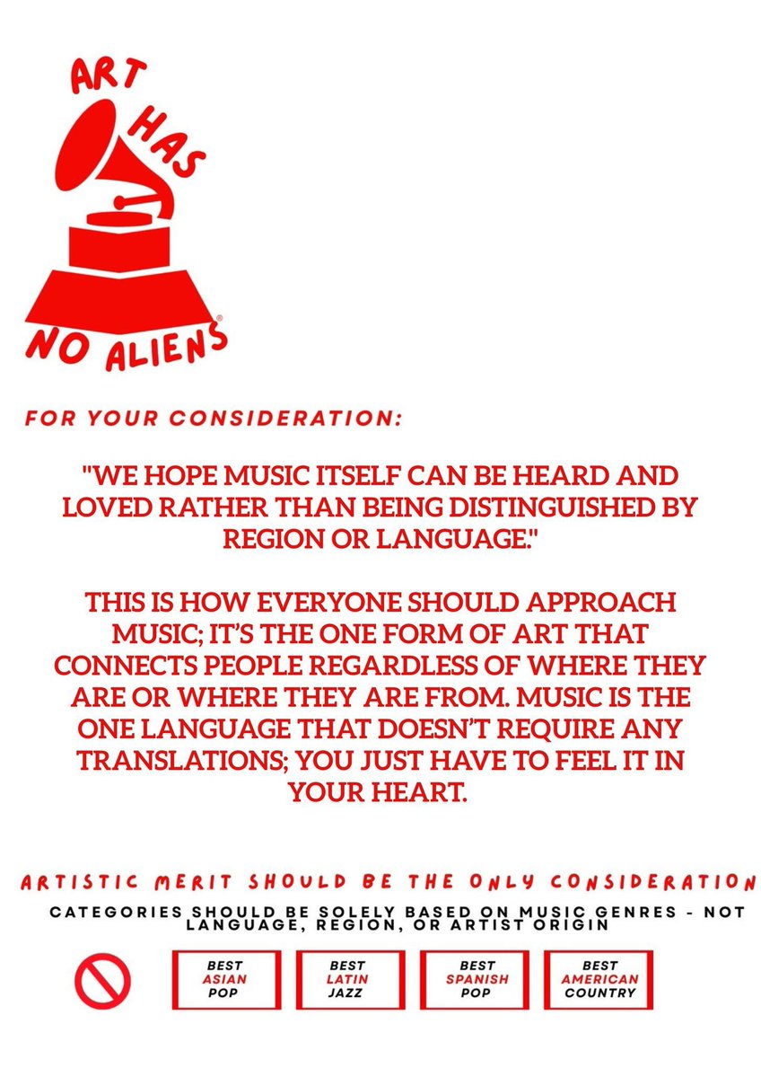 celess_V07's tweet photo. @billboard ART HAS NO ALIENS @RecordingAcad 

#ArtHasNoAliens https://t.co/JpSbN1t2mR