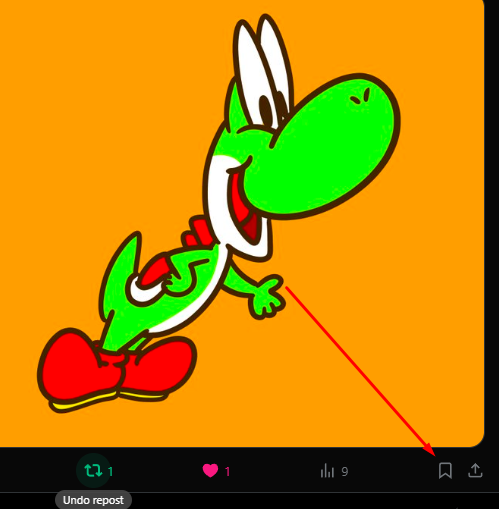 SparkyYoshi64's tweet photo. @realToondreamer Yoshi is explaining somthing important to the bookmark and share buttons LOL! https://t.co/vyQnV4DDc5