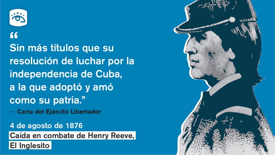 OviedoYanara's tweet photo. El 4 de agosto de 1876 cae en combate Henry Reeve (El Inglesito), de origen norteamericano, se incorporó al Ejército Libertador y llegó a alcanzar por sus méritos el grado militar de Brigadier.
#TenemosMemoria #CubaViveEnSuHistoria https://t.co/6DZng3SLPX