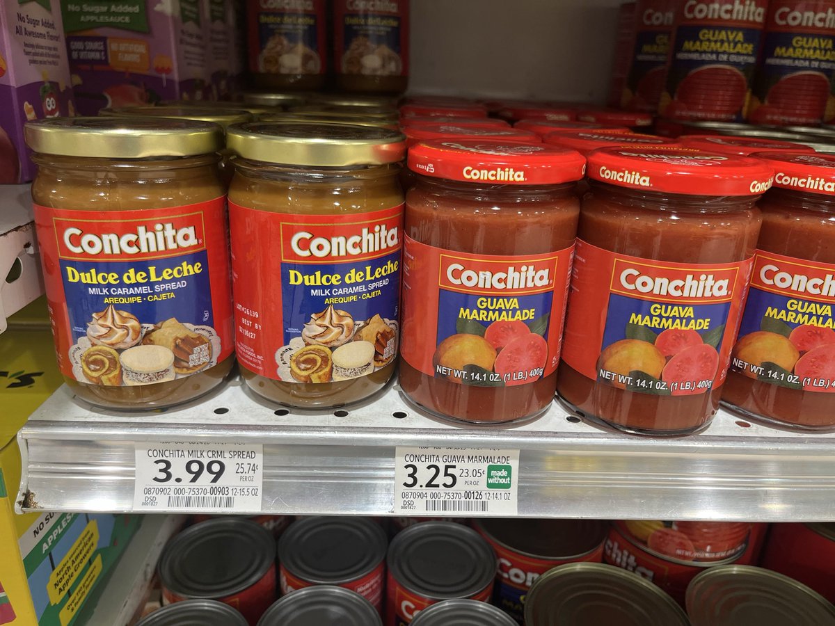 PasajeTransito's tweet photo. 🛒 Recorriendo el supermercado Publix en Estados Unidos nos encontramos con varios productos latinos

🍯 ¿Alguien probó Conchita de dulce de leche? ¿Es rico? https://t.co/gDpHOybtzy