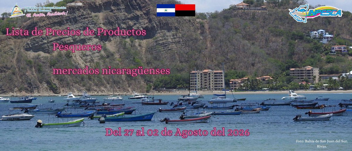InpescaNic's tweet photo. Así están los precios de los productos pesqueros en diferentes mercados del país.
#INPESCA
#TodosLosTriunfosSonDelPueblo
#SiempreMasAlla https://t.co/LAqVc9F93j