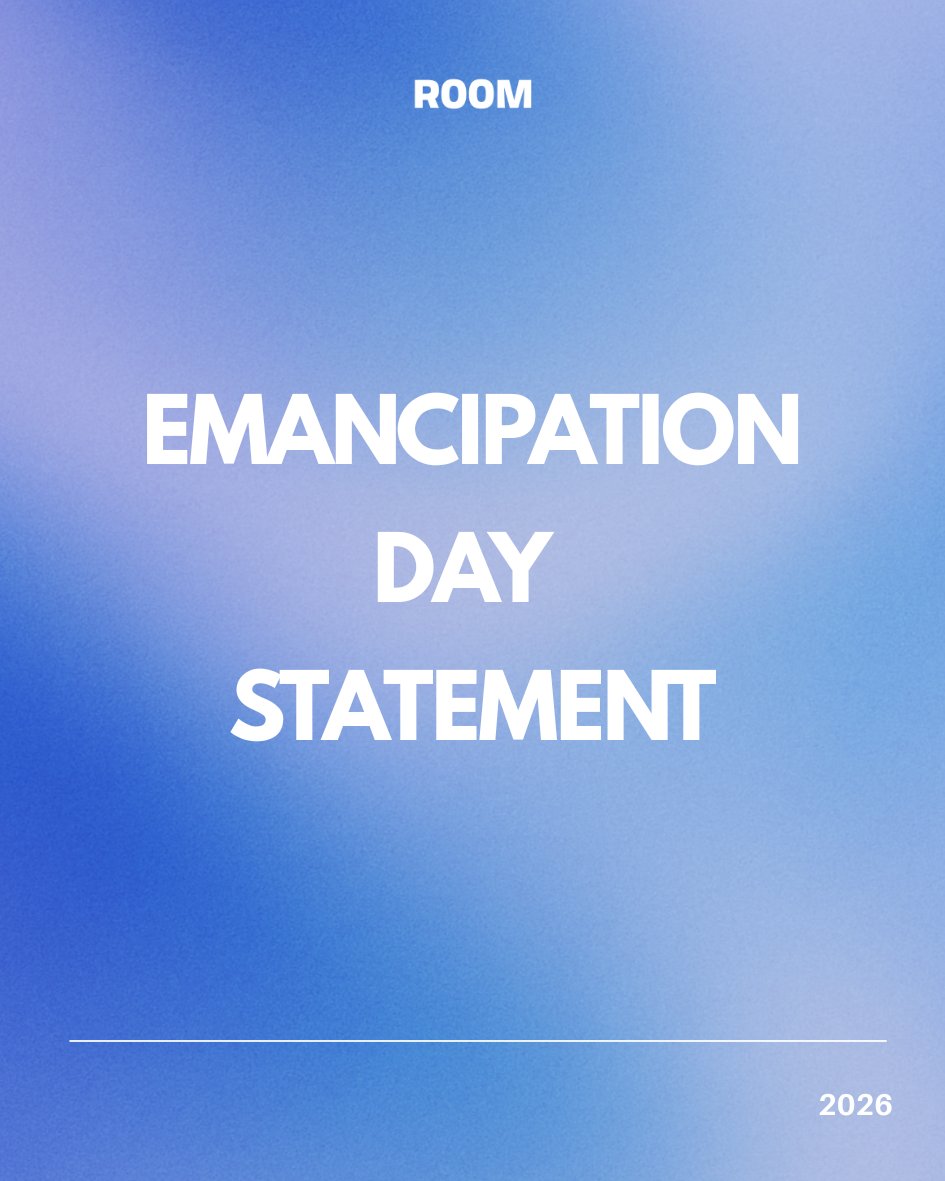 RoomMagazine's tweet photo. This Emancipation Day, August 1, Room Magazine decries how freedom is incomplete and celebrate what freedom, seized and safeguarded by the oppressed, has made flourish.

Celebrate, defend, &amp; materially support Black people year-round:

https://t.co/wn8dGQCUX4 https://t.co/ak5AT5Zs7G