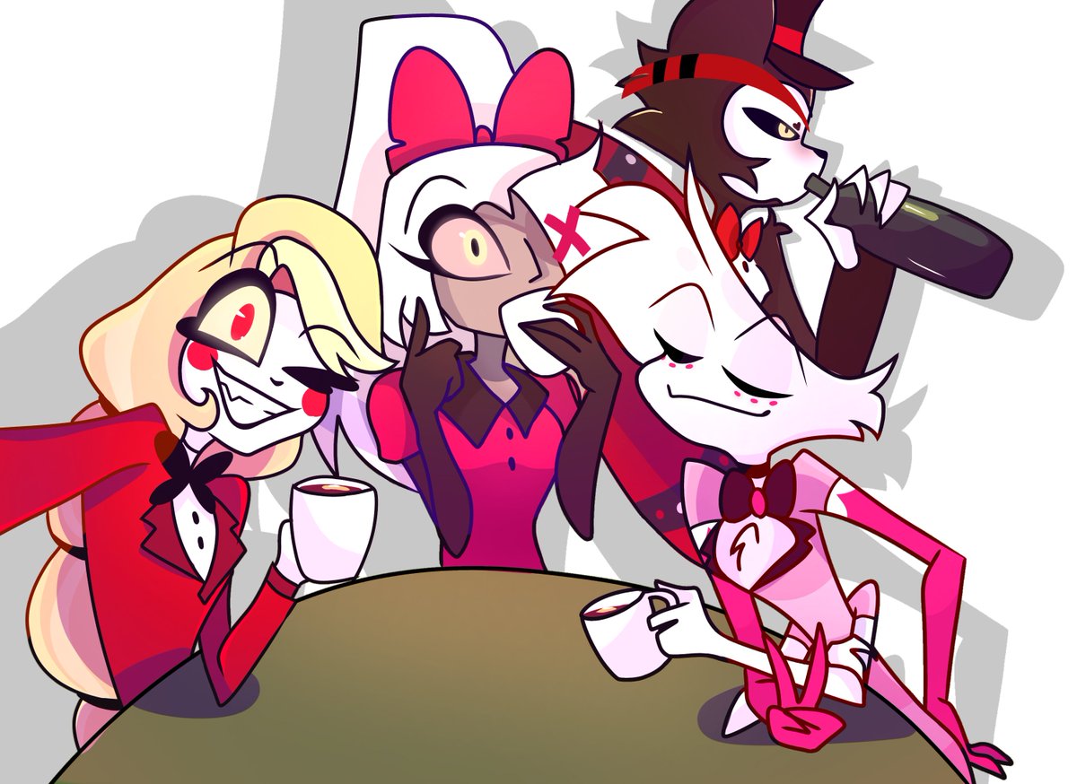 Auko140465's tweet photo. Just a little art in ibispaint 
(Reference from Pinterest)
#hazbinhotel #fanart https://t.co/psvyxTHfAu