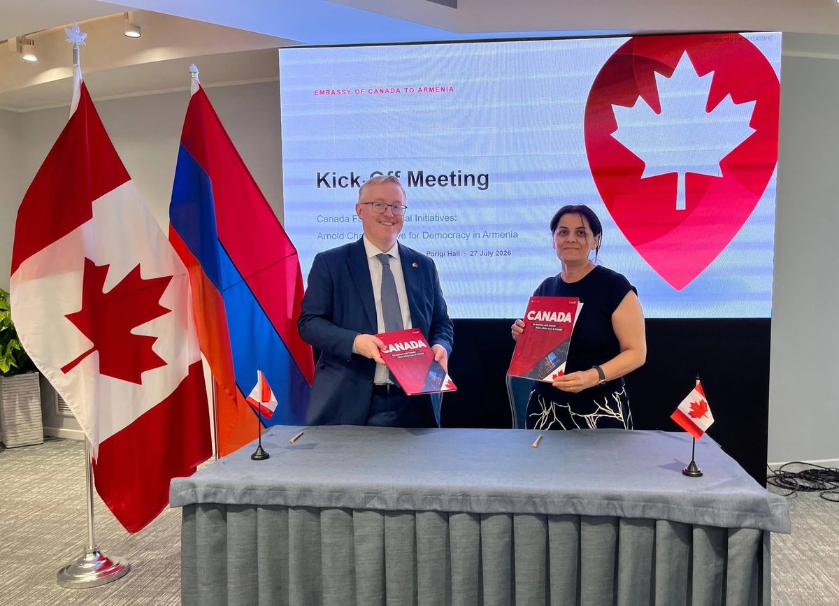 NgoShams's tweet photo. Proud to be a 2026 partner of the Canada Fund for Local Initiatives (CFLI). Thank you to the @CanadaArmeniaAM for your trust and support. Together, we will work to empower Ezidi women and youth, strengthen civic participation, and promote human rights in Armenia. 🇨🇦🇦🇲 https://t.co/UVls6M4yKX