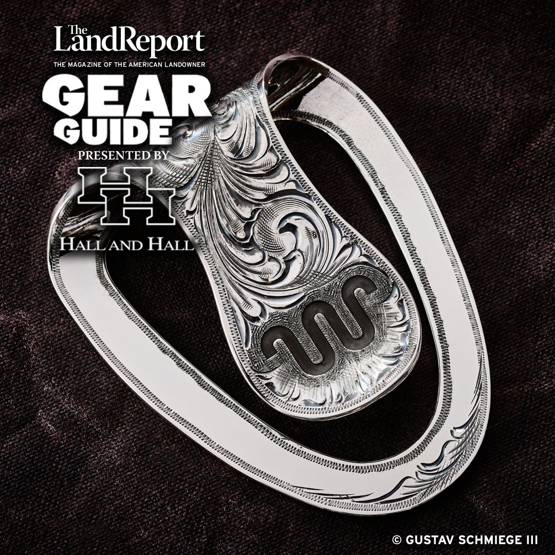 landreport's tweet photo. Handcrafted in Texas of solid sterling silver, the RUNNING W MONEY CLIP celebrates the historic King Ranch brand. Clint Orms’s signature scrollwork is a sight to behold.

Learn more in The Land Report Gear Guide presented by @HallandHall https://t.co/FxnY1AbaUx https://t.co/yzcriJm8e1