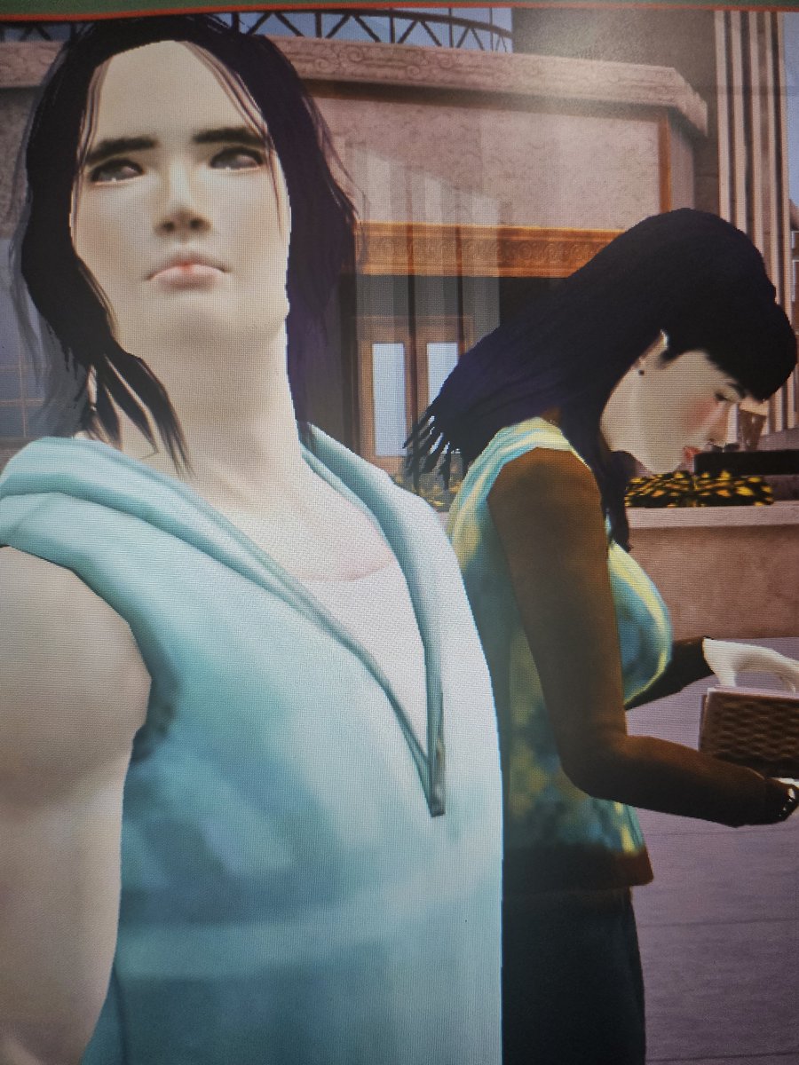 TheaGrey3's tweet photo. I left my Gojohime in sims3 and they already had a young adult child??? Whoah! 

#gojohime
#gouta 
#sims3 https://t.co/BrH01Iu8ki