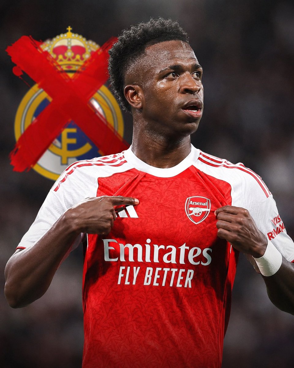 RMadrid_actu's tweet photo. 🚨💣 𝐁𝐑𝐄𝐀𝐊𝐈𝐍𝐆: ACCORD TROUVÉ entre Vini Jr et Arsenal sur les termes personnels d'un CONTRAT. ✅🤯

🔴 Ses agents vont présenter une ÉNORME OFFRE au Real Madrid.

@HandofArsenal https://t.co/AVaEmuOxcP