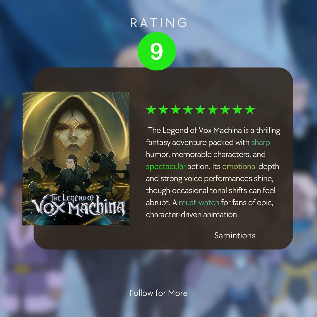 Its_samintions's tweet photo. S4 The Legends Of Vox Machina Review https://t.co/mBAcVeUNZ3