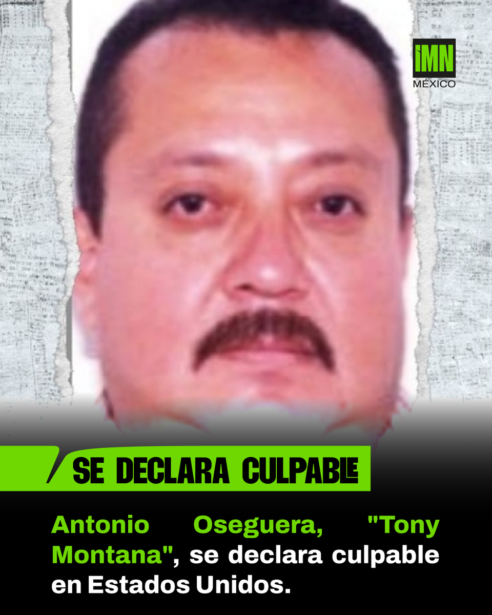 IMNoticiero's tweet photo. Antonio Oseguera, alias "Tony Montana" y hermano de "El Mencho", se declaró culpable en Estados Unidos.

#IMN #IMNNoticias #CJNG #ElMencho #TonyMontana #EstadosUnidos #Seguridad https://t.co/mAnxlLplwI