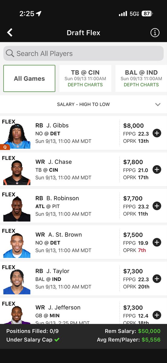 adamlevitan's tweet photo. Week 1 DFS salaries and contests are live on DraftKings. Almost makes you feel happy to be alive. https://t.co/pRUJzCmgLC