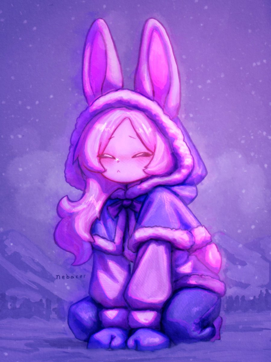nebacer's tweet photo. Snowshoe hare! https://t.co/s1jJ5A0kBu