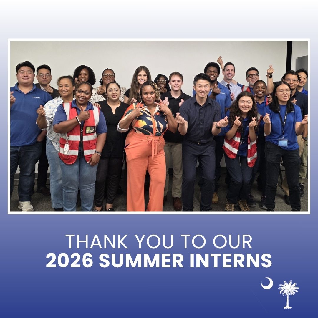 SamsungSC's tweet photo. Comment a 💙 for our Summer Interns. We wish each intern the best of luck as they continue their education and begin their careers. Thank you for your hard work and passion for excellence this summer!
#Interns #Newberry #SamsungSC https://t.co/lI1xikbrZP