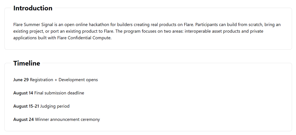 FlareDevHub's tweet photo. The next wave of confidential applications on Flare is being built now.

12 days remain to submit to Flare Summer Signal and put your FCC project in front of the ecosystem: 
https://t.co/diDduwiK8f https://t.co/yjKlO5Kibt