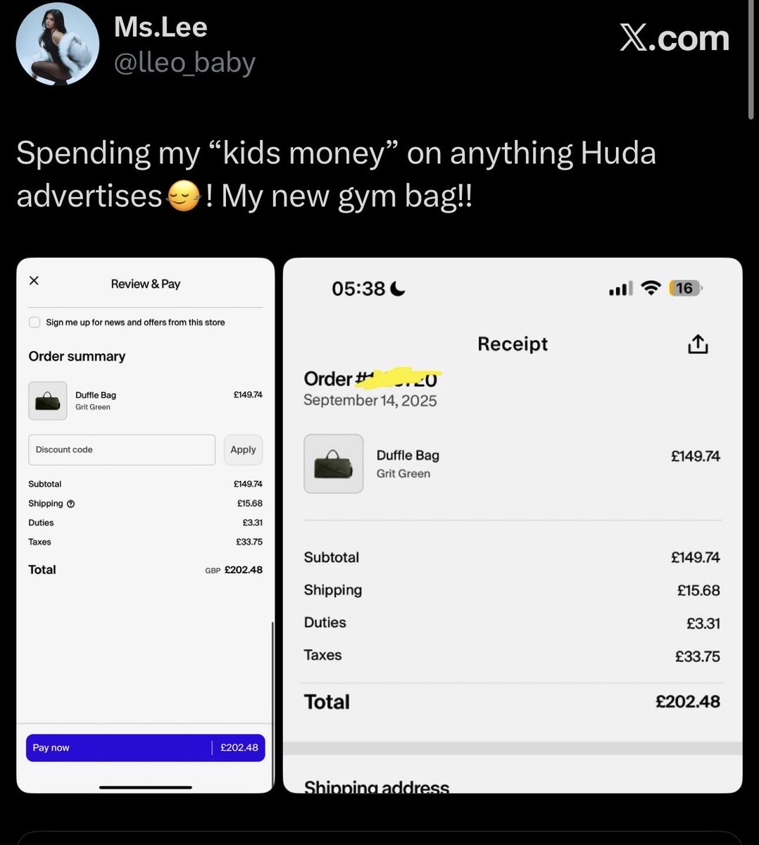 lleo_baby's tweet photo. #Hudahq kid’s money. As long as my girls keeps dropping, will keep supporting till we drop!!!! She actually can sell air to me I will buy!!! @HudaMustafaHM waiting for that perfume line!! Ok bye guys💗💗🫢 https://t.co/2ozNkXYHxG