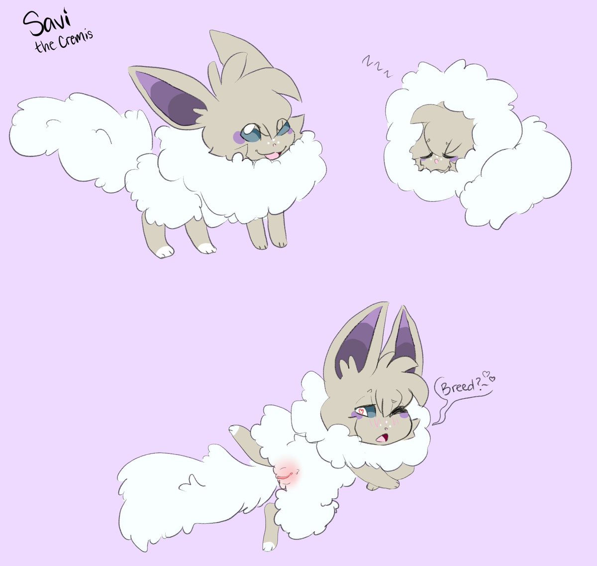 Iamtoybun's tweet photo. Savi w/ a Cremis form :3 https://t.co/7zCLpydRwc