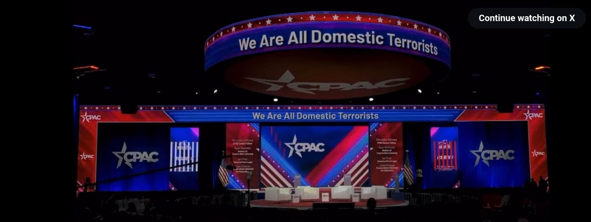 WindyCityGamer's tweet photo. @Dede_Watson @HouseGOP #CPAC even brags about being #DomesticTerrorists. https://t.co/KBUbkip3B4