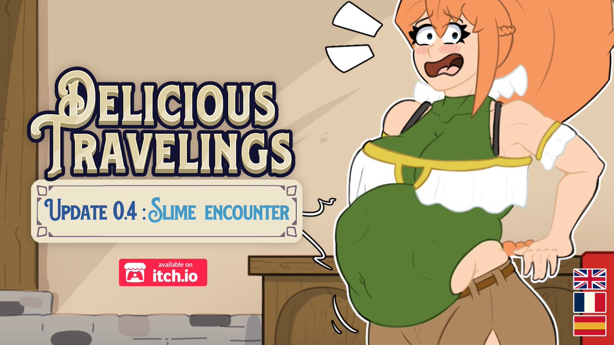 BoobyChubbyShow's tweet photo. After 8 month of development, Delicious Travelings 0.4 is out NOW ! 🎉

Flirt with girls and feed them 🥰
A lighthearted adventure with plenty of fetish adult content ! https://t.co/mjx7KrADeY