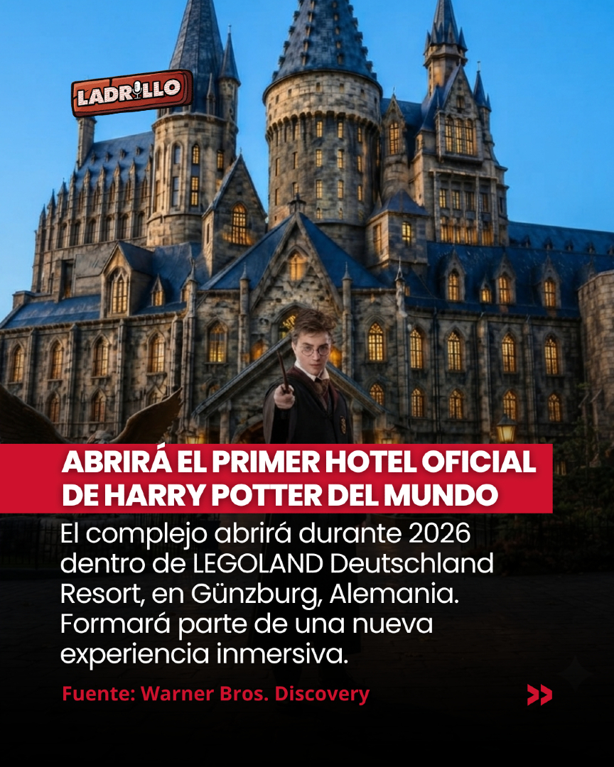 LadrilloInfo's tweet photo. ⚡🏰 El primer hotel oficial de Harry Potter del mundo no abrirá en Orlando, sino en Alemania.

Estará dentro de LEGOLAND Deutschland Resort, en Günzburg, y ofrecerá habitaciones inspiradas en las casas de Hogwarts, combinará el universo mágico con la estética LEGO. https://t.co/eAg3YnTQbQ