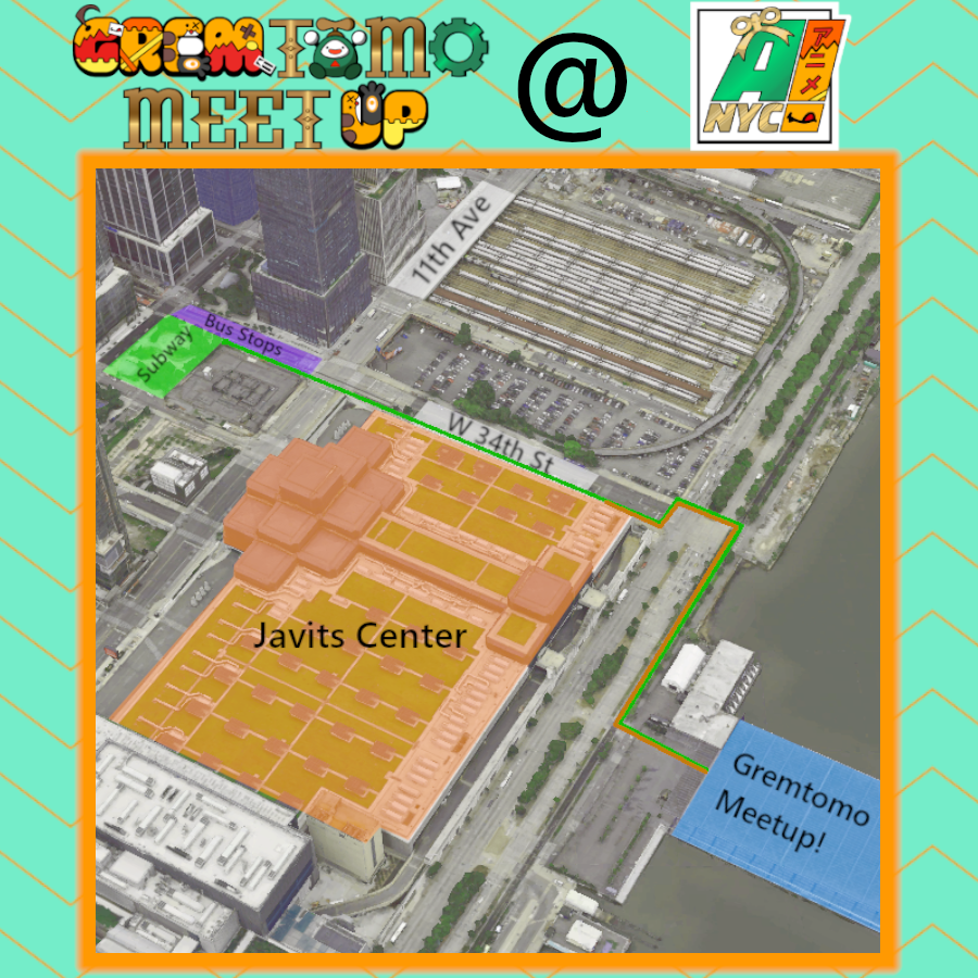 MogChef's tweet photo. Update on the NYC Gremtomo Meetup!

We'll be hosting the meetup at Pier 76 on Saturday, August 22nd at 5:00pm EDT. We'll be right across the street from Javits Center meaning no commute if you're coming from or going to ANYC panels.

https://t.co/7axdnCRGvd https://t.co/6aRj14RlDN