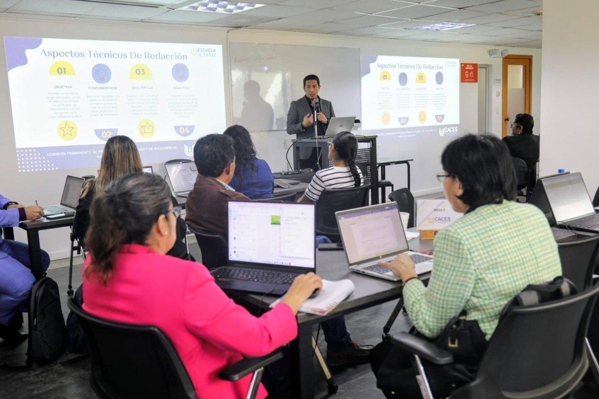 Caces_Ec's tweet photo. Finalizamos la formación de una nueva cohorte de la Escuela de Pares Evaluadores.

Tras 6 talleres prácticos, 150 académicos consolidaron las competencias técnicas necesarias para desempeñarse como pares evaluadores y aportar, en los procesos de aseguramiento que realiza el CACES https://t.co/db5Bbl0fbC