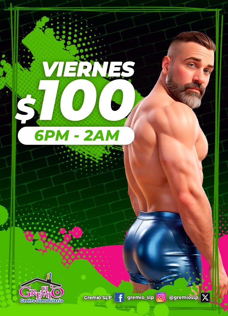 gremioslp's tweet photo. ¡Por fin es viernes! Es el momento perfecto para desconectar y disfrutar de un ambiente relajado en @gremioslp. Nuestros tres niveles están diseñados para que te sientas cómodo y entretenido. #CrusingSLP #GaySLP  #bears https://t.co/LrZf2qHyG8