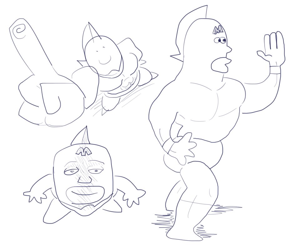 blekiscool's tweet photo. kinnikuman doodles https://t.co/MQJ3fwOlq1