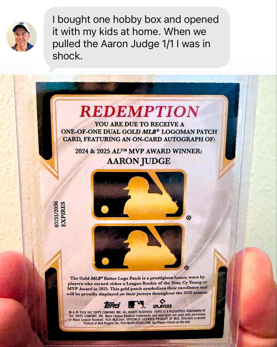 Topps tweet picture
